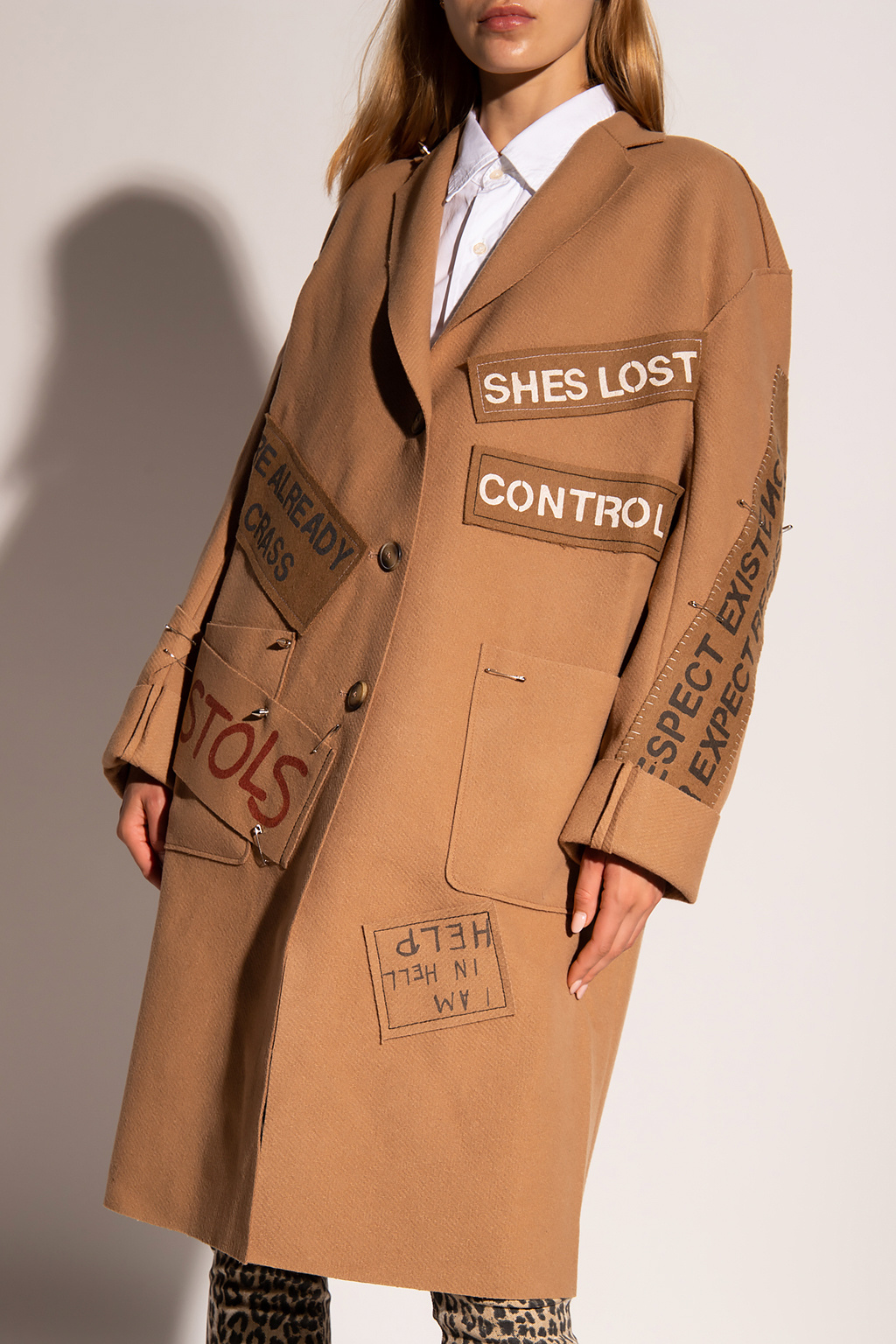 Patched coat R13 GenesinlifeShops Iceland